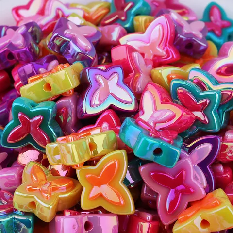 10 PCS/Package 20*16 * 10mm Arylic Resin Butterfly Beads