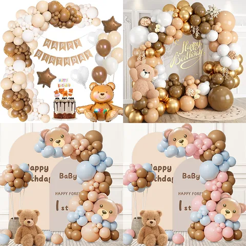 Birthday Cute Little Bear Aluminum Film Party Birthday Festival Balloons