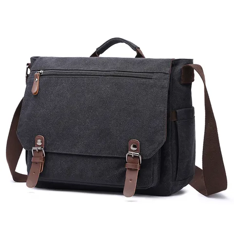 Makgu New Briefcase Portable Diagonal Men's Canvas Business Briefcase Business Briefcase Wholesale