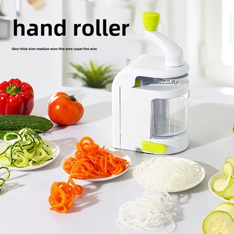 Vegetable Cutter Multifunctional Vegetable Cutter Household Kitchen Gadgets Radish Hand Roller Whirlwind Potato Roller