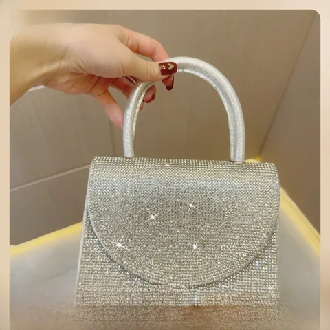 New Evening Bag   Handbag Diamond Banquet Clutch Dress Evening Bag