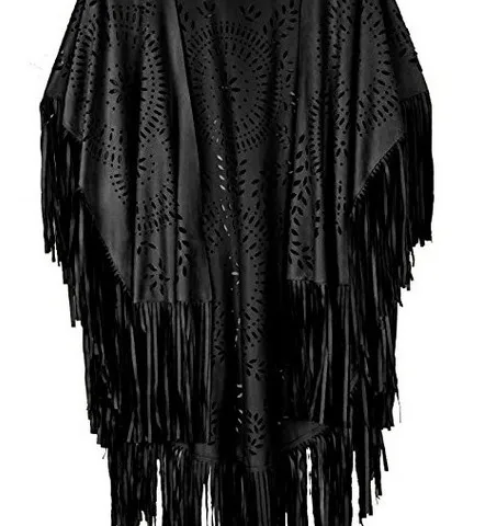 Shawl Summer New Women's Top Tassel Shawl Retro Simple Suede Cape Production Wholesale