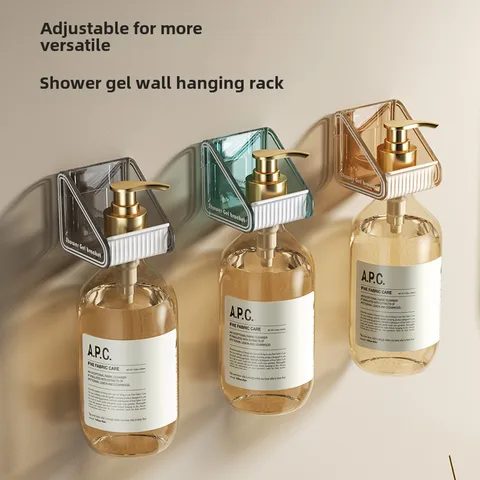 Bathroom Shower Gel Rack Punch-free Detergent Rack Wall Bracket Hand Sanitizer Rack Wall Hanging Bathroom