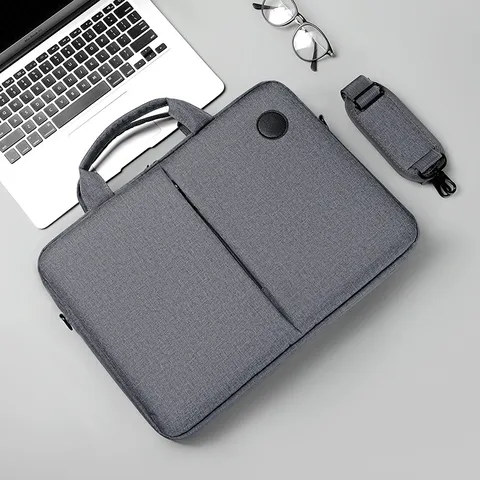 New Shoulder Briefcase Men's Business Commuter File Bag Lightweight Large Capacity Notebook Bag Computer Bag