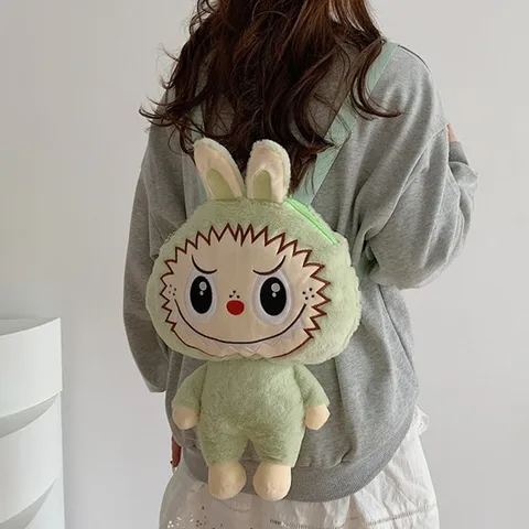 Bubble Doll Plush Cartoon Crossbody Mate Rabbit Bag Girl's Brag Crossbody Animal Labubu Chest Bag