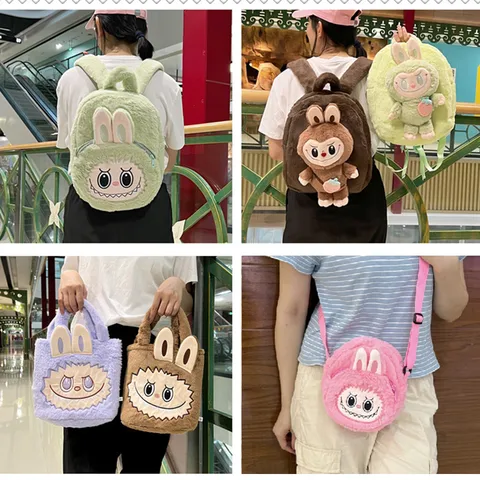 Doll Cartoon Peripheral Plush Toy Cute Rab Cloth Shoulder Bag Girl's Heart Handbag Pain Bag