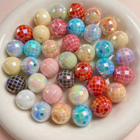 10 PCS/Package 16mm Arylic Geometric Beads