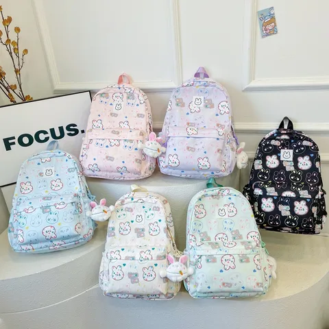 New Cute Cartoon Children's Backpack Fashionable Printed Kindergarten Schoolbag Large Capacity Primary School Student Backpack