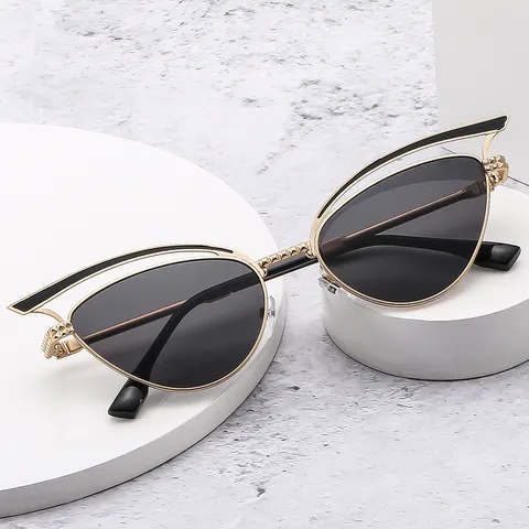 Exaggerated Geometric Ac Cat Eye Full Frame Women's Sunglasses