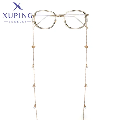 XUPING Simple Style Starfish Shell Copper Women's Glasses Chain