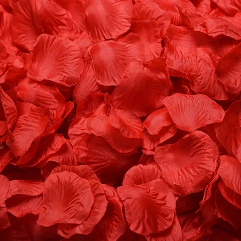 Non-woven 100 Pieces Of Simulated Petals Rose Petals Wedding Wedding Room Layout Wedding Supplies Factory Direct Sales