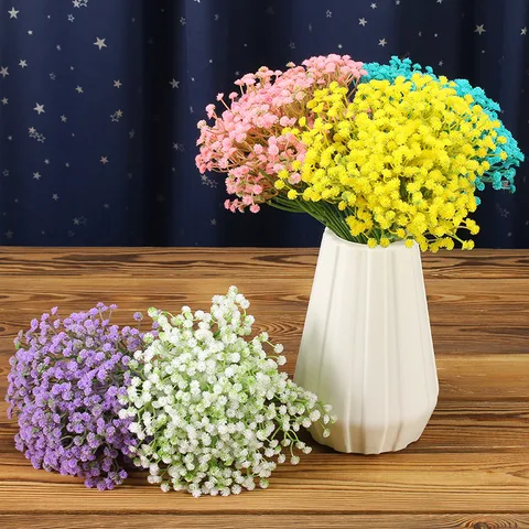 Fake Flower Artificial Flower Stars Diy Ornaments Artificial Wedding Wedding Living Room Home Decoration Plastic Bouquet Wholesale