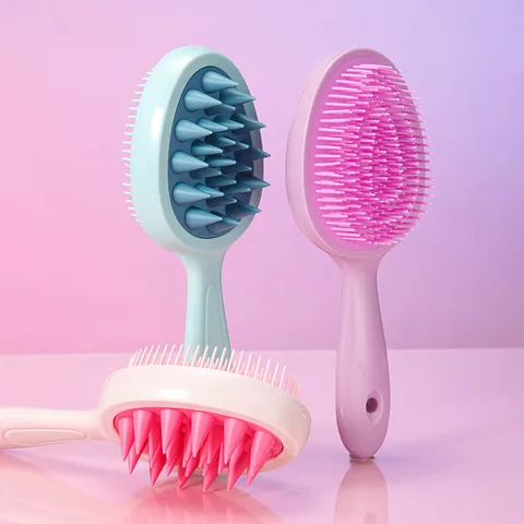 New Arrival Hot Sale Avocado Comb Smooth Hair Without Knotting Portable Massage Comb Wet And Dry Dual-Use Shampoo Brush