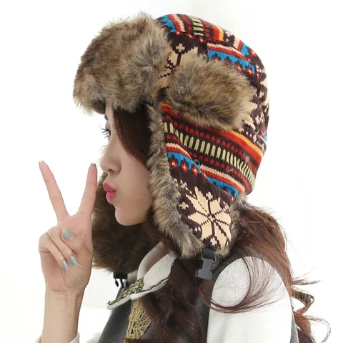 Autumn And Winter Snowflake Lei Feng Hat Wholesale Men's And Women's Fashion Hat Factory Direct Korean Warm Hat Spot