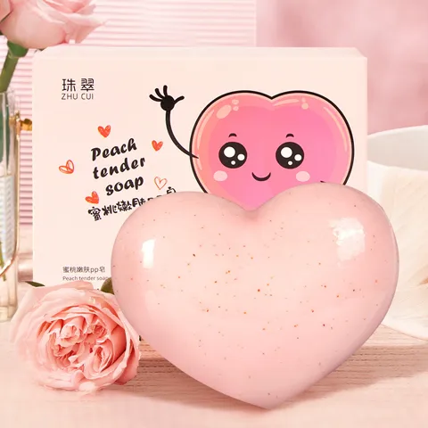 Heart Shape Bar Soap Cute Basic Household Personal Care