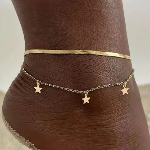 Wholesale Jewelry Casual Simple Style Star Copper Anklet