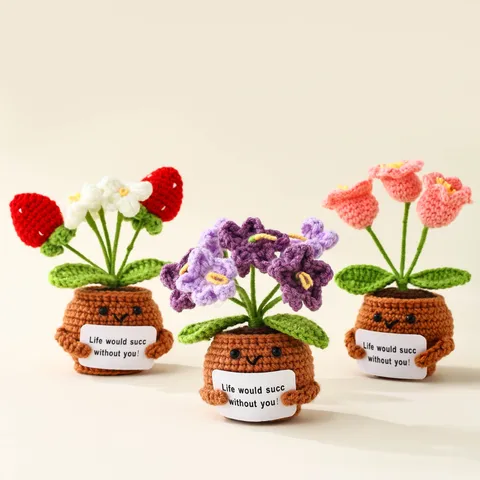 Sweet Flower Plush Ornaments Artificial Flowers