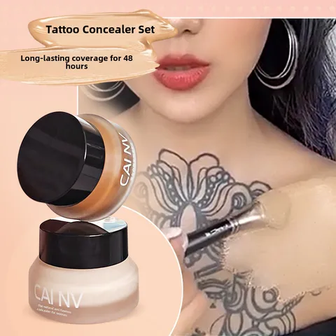 Powerful Tattoo Concealer Waterproof Professional Tattoo Concealer Liquid Concealer Cover Scar Birthmark Scar Artifact