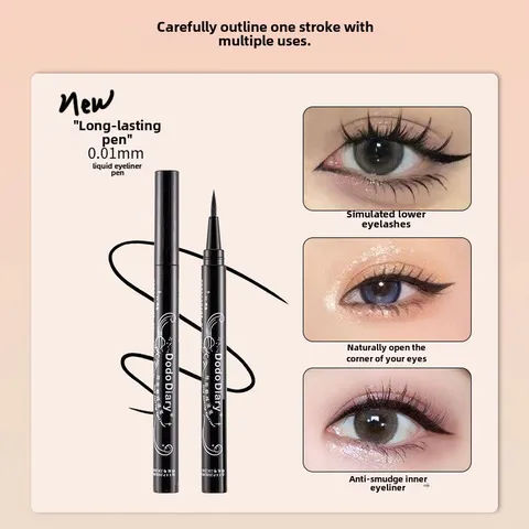 Dedu Diary Eyeliner Liquid Pen Very Fine Female Non-smudging Waterproof Novice Black Brown Wholesale