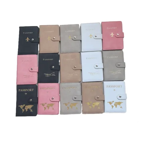 RFID Passbook Holder Protection Leather Case Portable Multi-function Multi-card PU Leather Anti-theft Anti-scratch Card Case