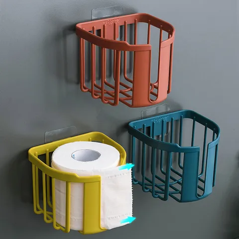 2783 Punch-free Toilet Paper Storage Rack Toilet Tissue Box Wall-mounted Toilet Toilet Paper Holder Roll Paper Box