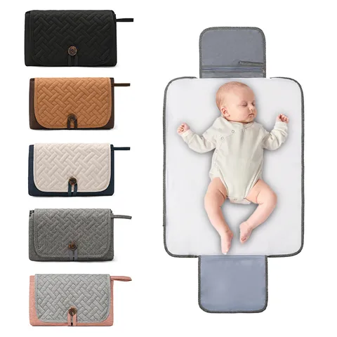 Baby Changing Diaper Waterproof Pad  Quilted Easy To Wipe Mother And Baby Diaper Pad Diaper Storage Mummy Bag