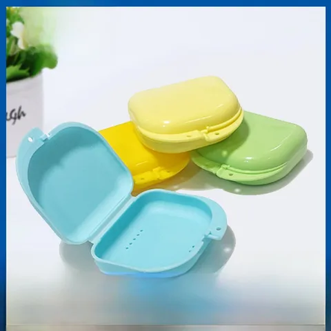 Plastic Box Special Small Open Dental Box With Holes Oral Dental Products Denture Box Holder Bracket Box