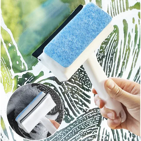 Glass Scraper Cleaning Tool Window Scraper Wall Cleaning Brush Bathroom Tile Window Cleaning Glass Mirror Glass Wiper