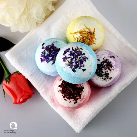 Dried Flower Bath Salt Ball Explosion Salt Bubble Bath Ball Essential Oil Bath Foot Ball Bubble Bomb In Stock Wholesale