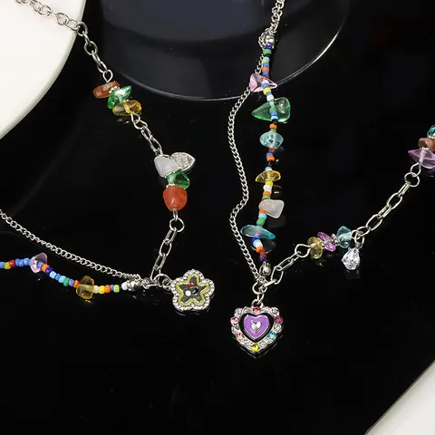 Elegant Lady Simple Style Heart Shape Alloy Wholesale Necklace