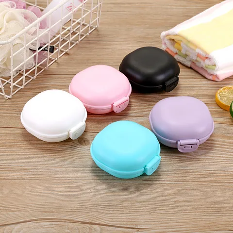 A2613 Waterproof Soap Box With Lid Travel Soap Box Toilet Creative Drain Soap Box Travel Portable Soap Holder