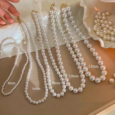 Shi Jia Zhu Xiao Xiang Feng High-end Pearl Necklace Women's Design Simple Niche Gentle Clavicle Chain Jewelry Wholesale