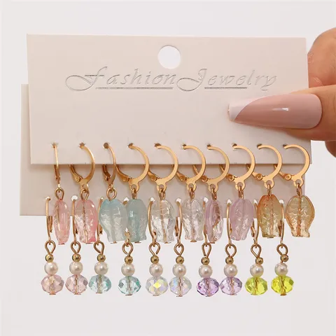 Cute Beach Sweet Starfish Fish Alloy Plastic Girl'S Drop Earrings