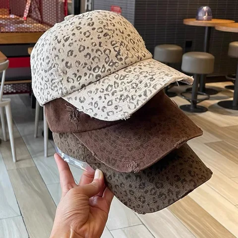 Unisex IG Style Casual Leopard Curved Eaves Baseball Cap