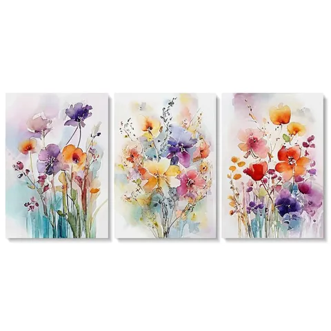 Pastoral Flower Canvas  Artificial Decorations