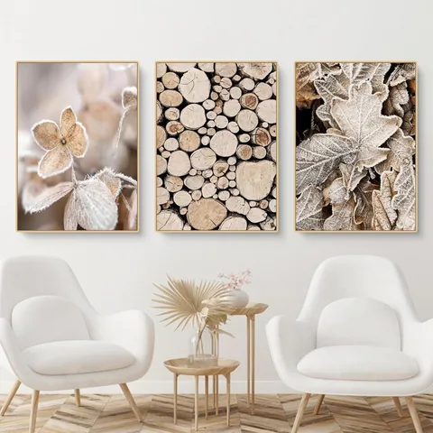 Pastoral Flower Landscape Canvas  Artificial Decorations