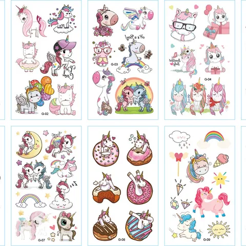 Factory Tattoo Cute  Sticker Animal Dinosaur Tattoo Sticker Children's Cartoon Toy Sticker