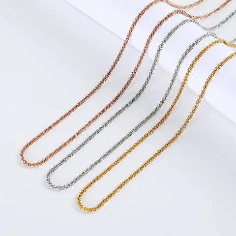 Hot Selling Niche High-grade Simple  Style Cauliflower Chain Sparkling Clavicle Chain Starry Cauliflower Chain Necklace