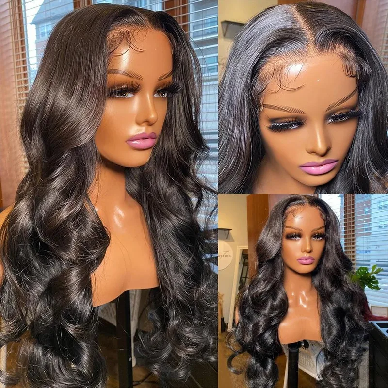 Unisex Casual Street Real Hair Centre Parting Curls Wigs