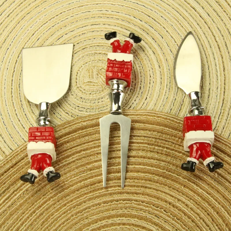 Christmas Cute Santa Claus 304 Stainless Steel Tableware 1 Piece