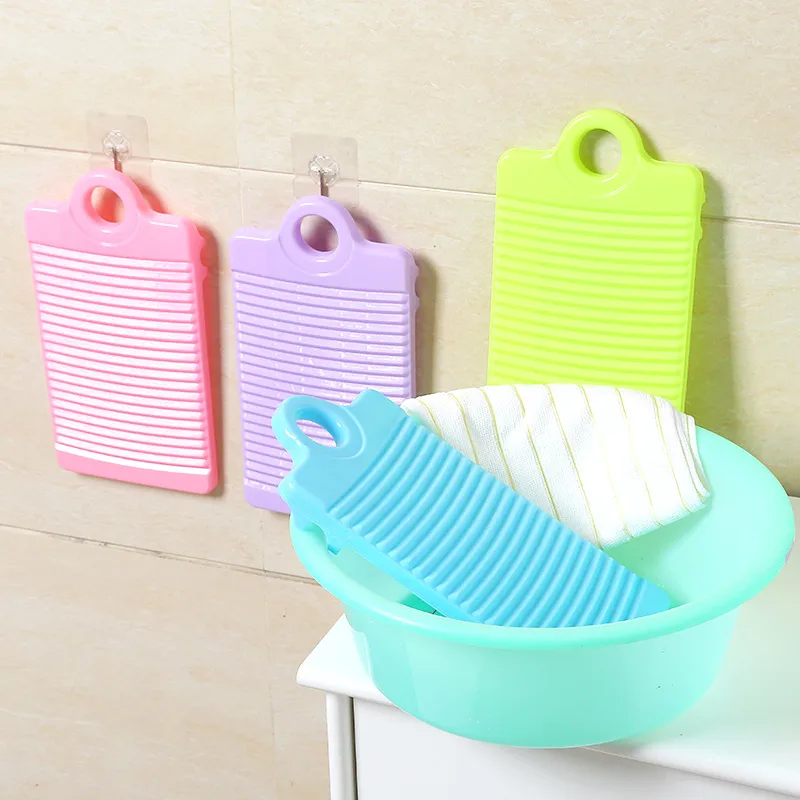 2045 Plastic Non-Slip Mini Small Washing Board Household Washing Clothes Hand Washboard Thickened Hand Washboard