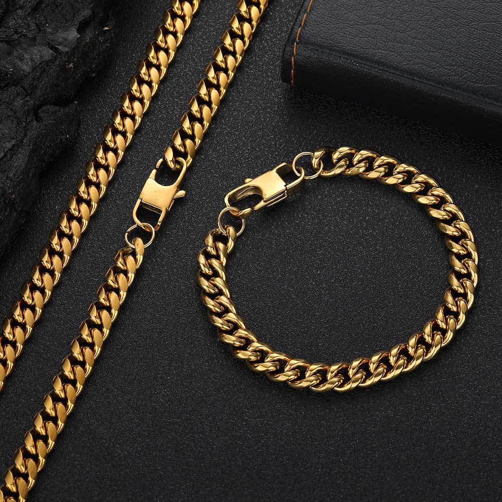 Hip-hop Rock Punk Geometric Stainless Steel Plating Men's Bracelets display picture 4