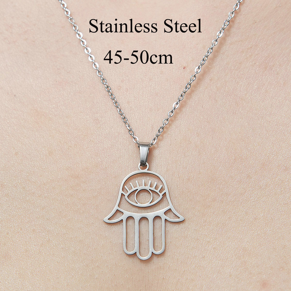 201 Stainless Steel Simple Style Polishing Plating Star Moon Mushroom Pendant Necklace display picture 34