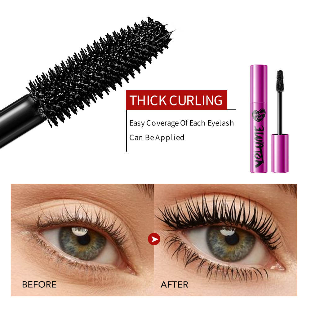 Shedoes  Hot Mascara Waterproof Sweat-proof Natural Long-lasting Thick Long Non-blooming  Direct Sales display picture 4