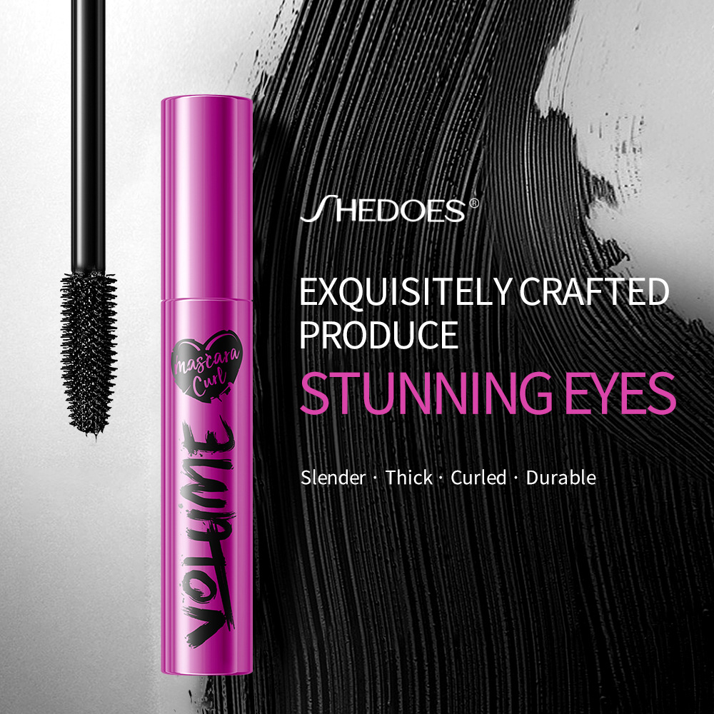 Shedoes  Hot Mascara Waterproof Sweat-proof Natural Long-lasting Thick Long Non-blooming  Direct Sales display picture 6