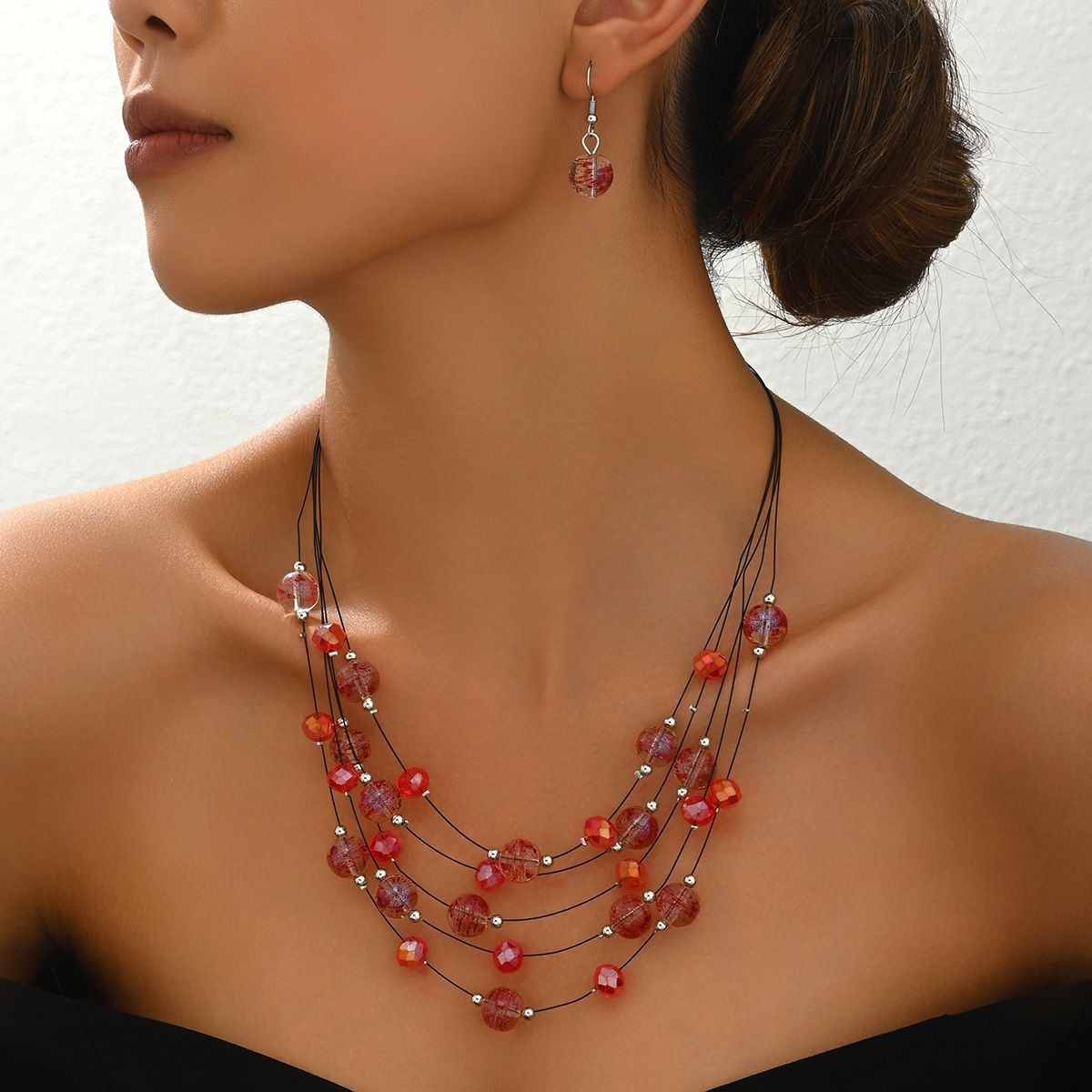 Bohemian Round Alloy Polyester Women's Jewelry Set display picture 3