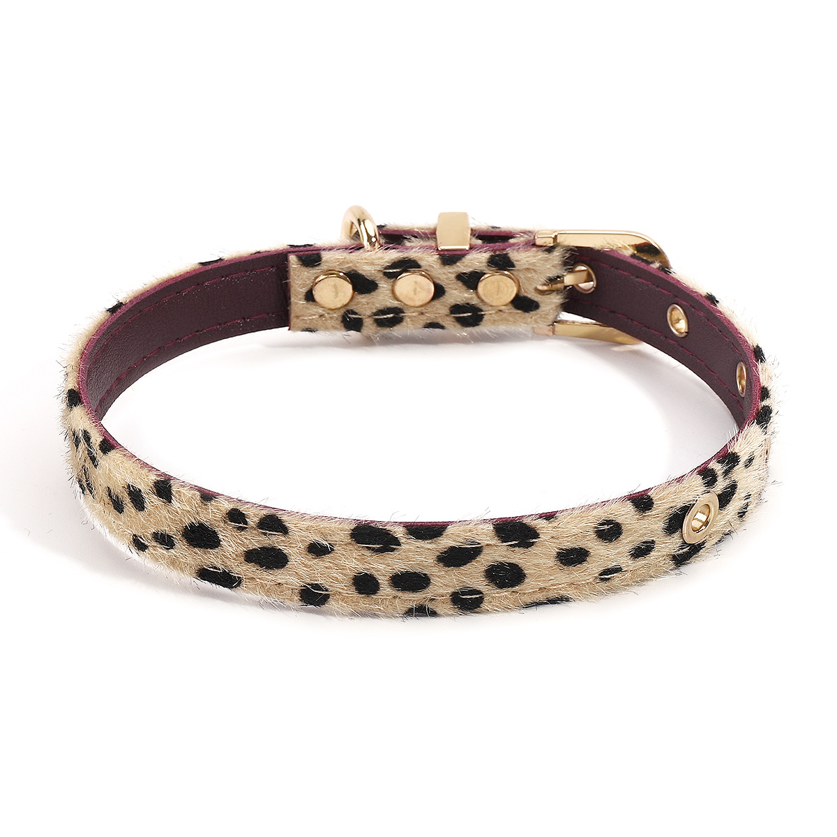 Streetwear Heart Shape Leopard Pu Leather Alloy Wholesale Choker display picture 9