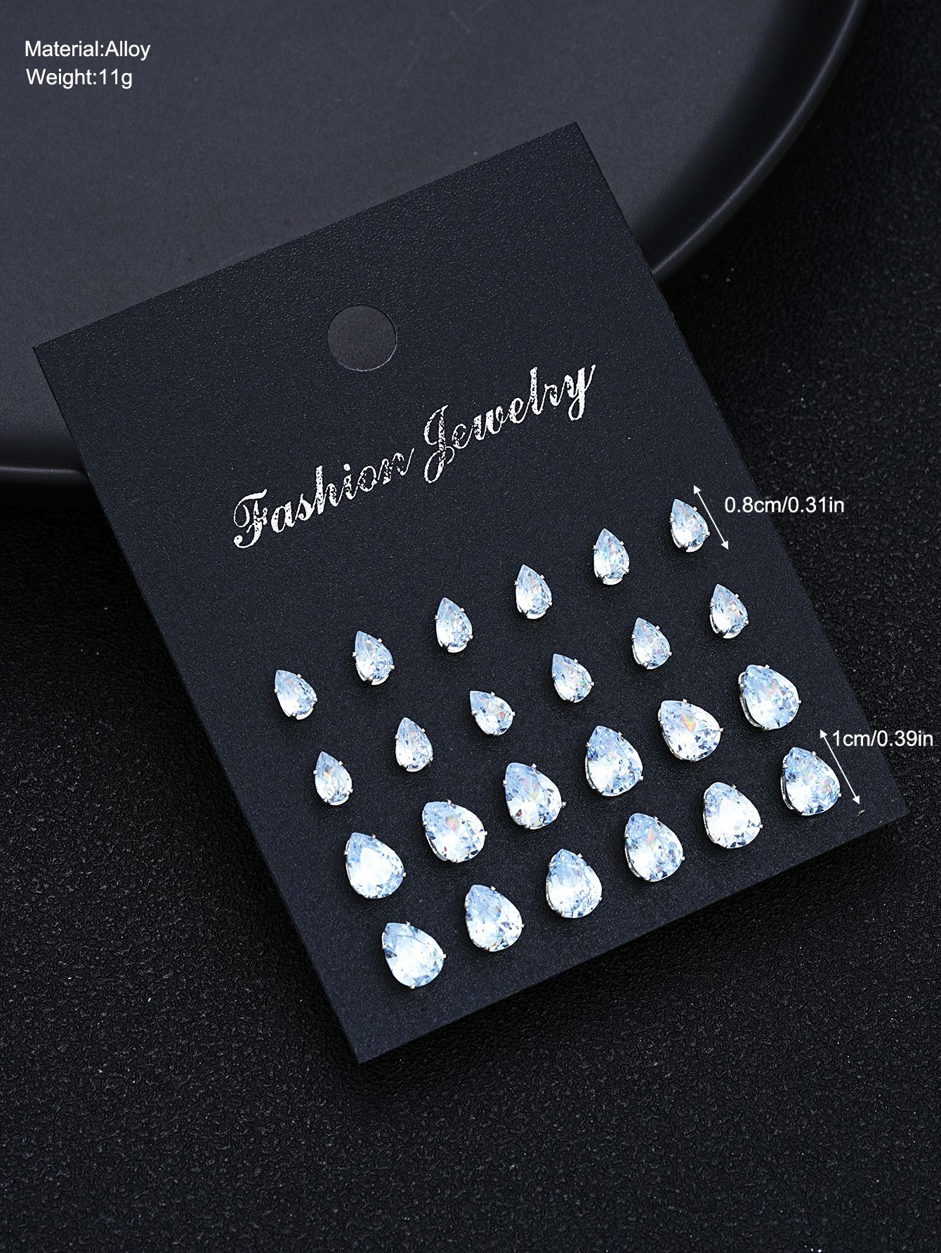 1 Set Simple Style Geometric Plating Alloy Ear Studs display picture 3