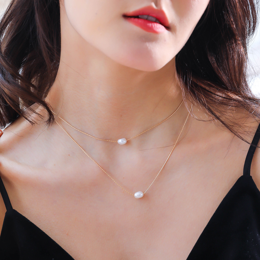 Elegant Luxurious Queen Pearl Alloy Freshwater Pearl Wholesale Layered Necklaces display picture 4