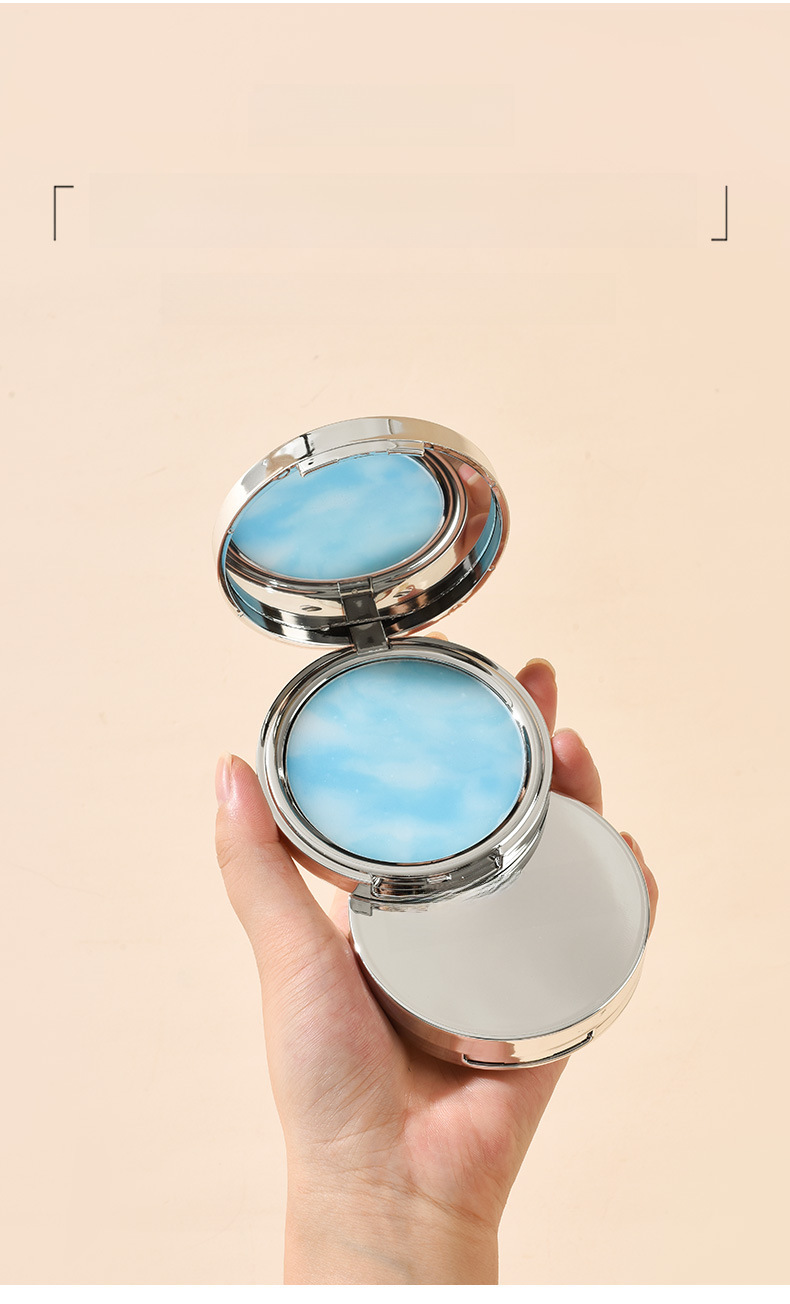 CandyBella's Blue Sky Cloud Control Oil-fixing Makeup Powder-free Powder Cake Frozen Delicate Skin-friendly Natural Nude Makeup Lasting Three-dimensional display picture 5